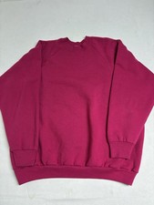 Vintage Fruit Of The Loom Woman  s Casual Wear Pink Pullover Crewneck Size XL