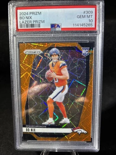 2024 Panini Prizm - Rookies Bo Nix #309 Lazer Prizm (RC)