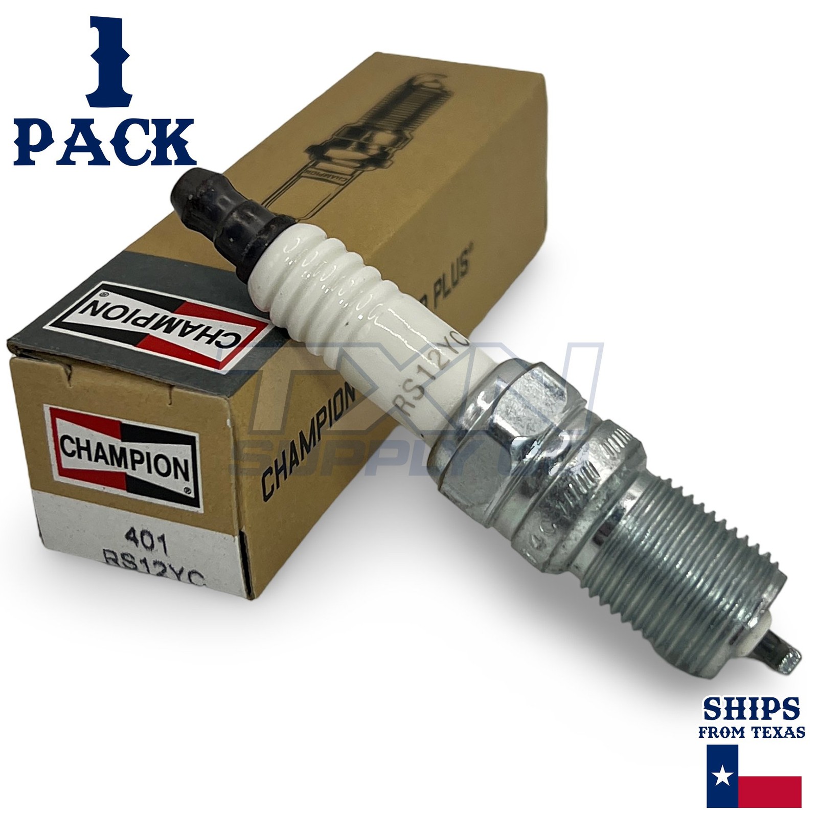 Champion 401 Copper Plus Spark Plug RS12YC - 1 Pack
