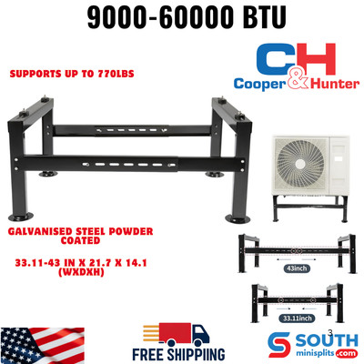 Heavy-Duty Mini Split Ground Stand 770LBS Capacity for 9000-60000 BTU ACs & Heat