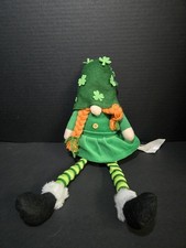 St. Patrick Gnome Leprechaun Girl 2 Braids Sh...
