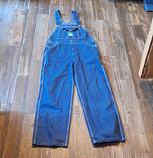 LIBERTY Blue Denim Bib Overalls Workwear 34 X 34 in Wonderful Condition