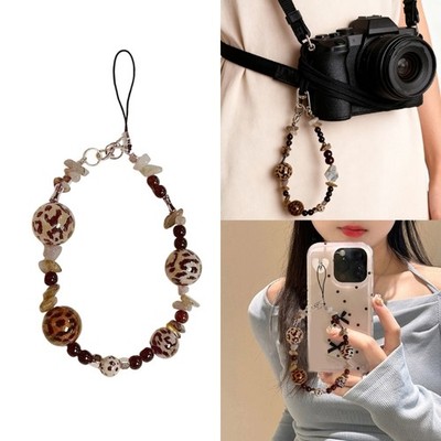 Fashionable Beaded Lanyard With Unique Maillard Pattern Jewelry For Users
