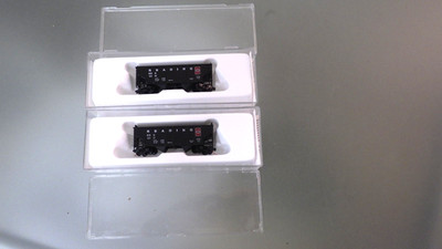 2 N-Con-Cor 2-Bay Hopper Cars in Box LOT of 2 * RDG / READING RR w/ Kadee MTL's
