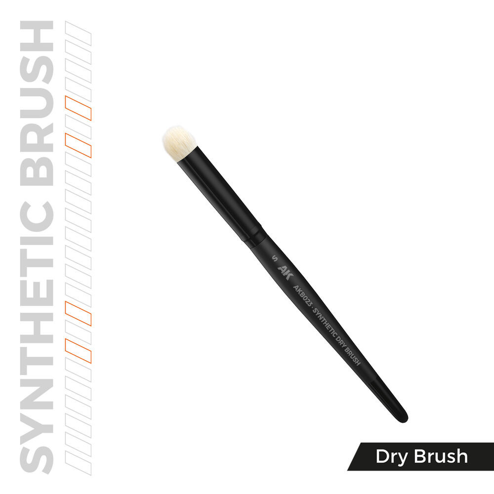 AK Interactive AKB023 - AK Synthetic Dry Brush - S - New