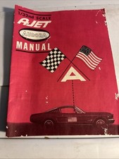 VINTAGE 1965 AURORA SLOT CAR RACING 1:32 SCALE AJET MANUAL - Original