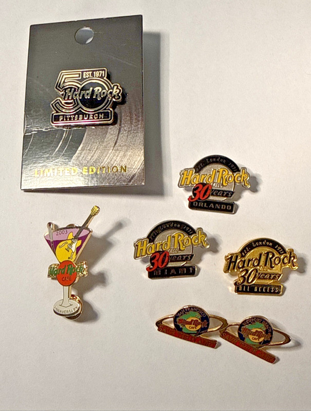 Hard Rock Cafe Anniversary pin lot