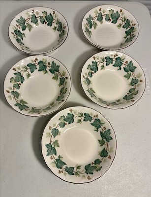 (5)Nikko Berry or Dessert Bowl Casual Living Fine China Tableware GREENWOOD IVY