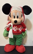 2016 Disney Mickey Mouse Plush Holiday Christmas Porch Greeter 22  