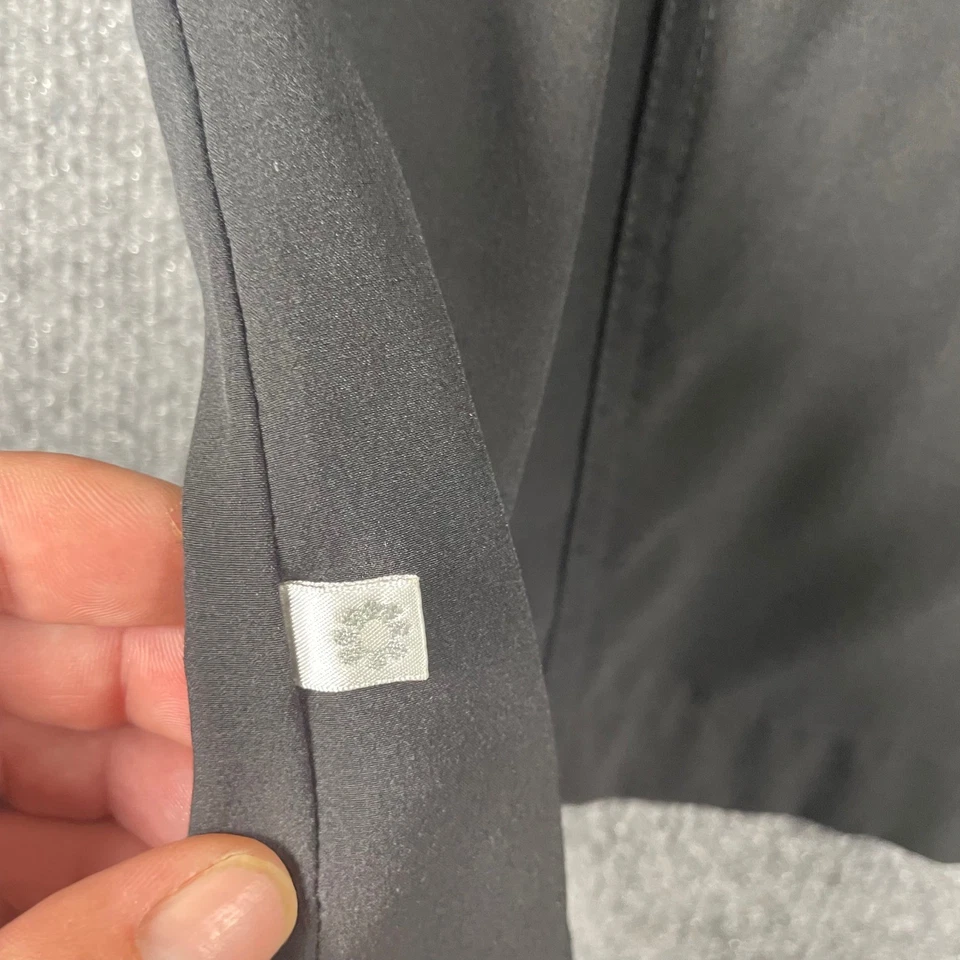 Chaqueta ligera Zenergy by Chico's para mujer talla 2 (12) negra bolsillos con cremallera completa Foto 4 de 4