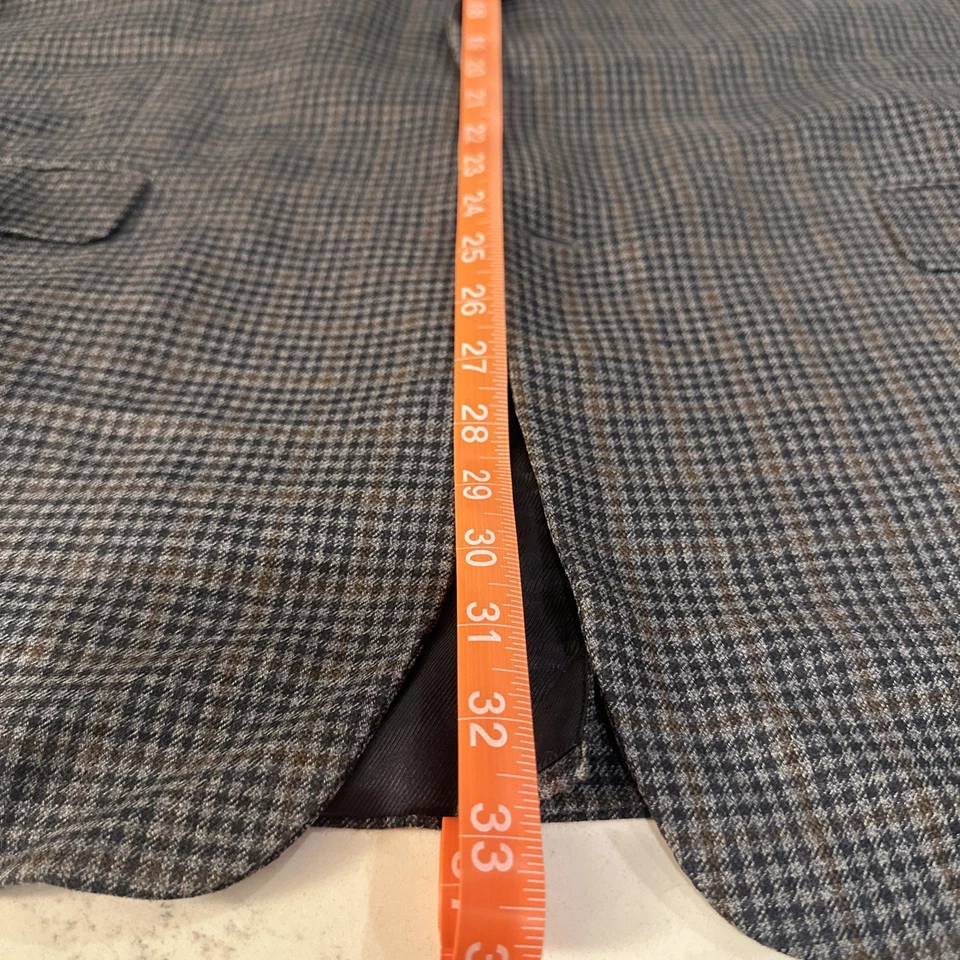 Blazer abrigo deportivo Burberry de 2 botones de lana de seda tostada pata de gallo Foto 4 de 4