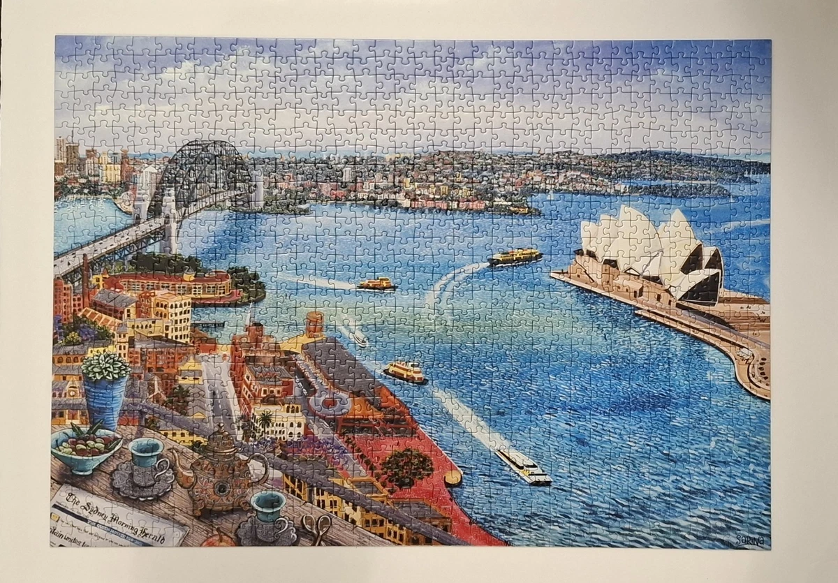 Ravensburger Tea And Papers Sarina Tomchin 1000 Piece Jigsaw Puzzle - Complete!