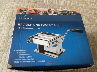 Neu Aldi Crofton  Nudelmaschine für Ravioli und Pasta Pastamaker 3 Funktionen
