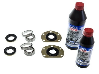 Radlager set Model 20 8-teilig Hinterachse außen inkl. ÖL Jeep CJ 76-86