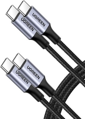 UGREEN 5A USB-C to USB-C Cable   100W (2-Pack)   3.3ft / 1m   Fast Charge + Data