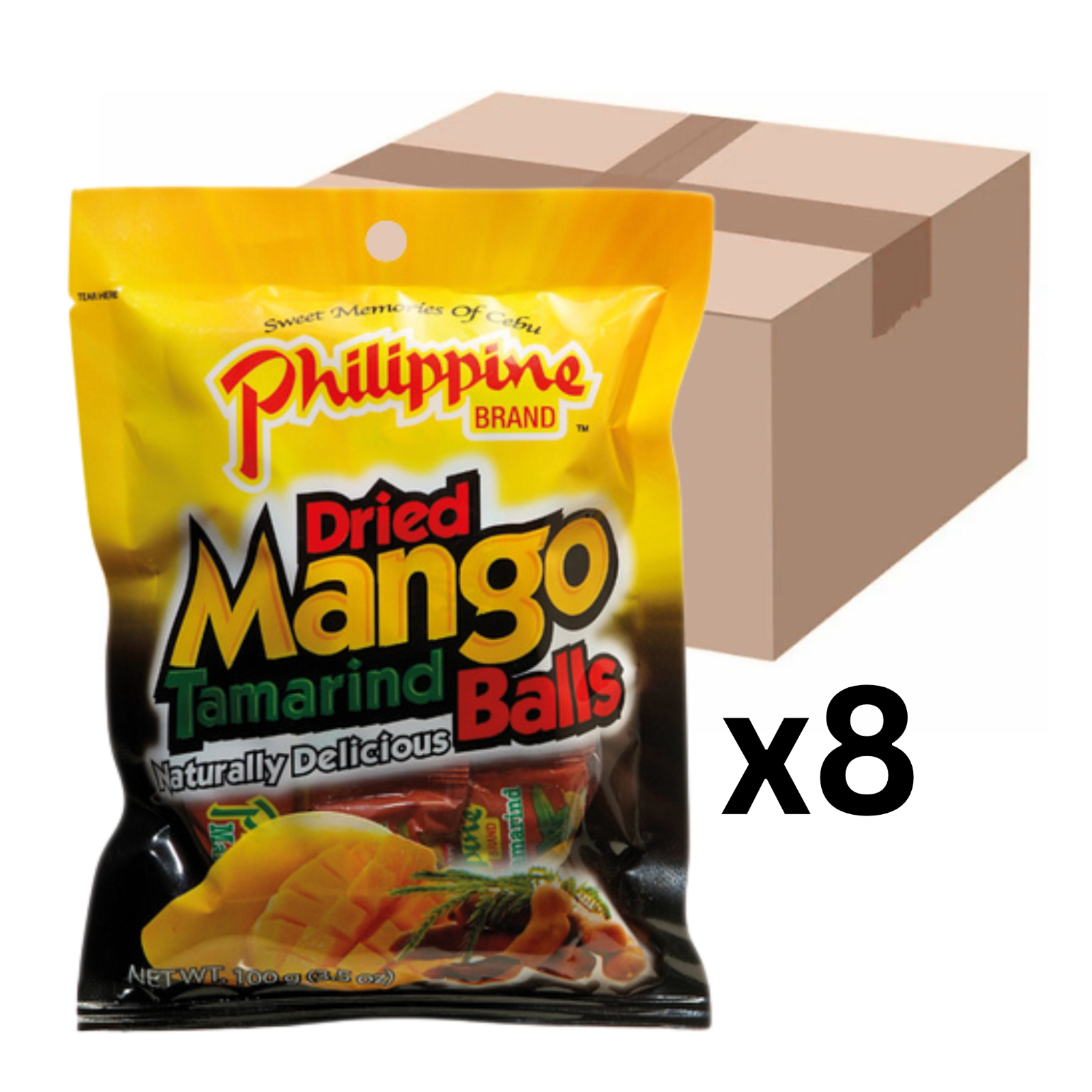 5er-Pack Philippine Brand Getrocknete Mango Tamarinden Balls 100g - Image 6