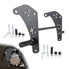 Soportes de clavija de carretera plegables CNC negros aptos para Suzuki GSX-S1000GX / GX+ 2024-2025