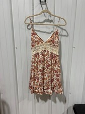 ULTRA FLIRT Womens Ivory Lined Pullover Spaghetti Strap Short Dress XL