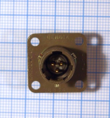 Bendix 3-poliger Einbaustecker MS3112E8-3P, NOS in OV #01-09