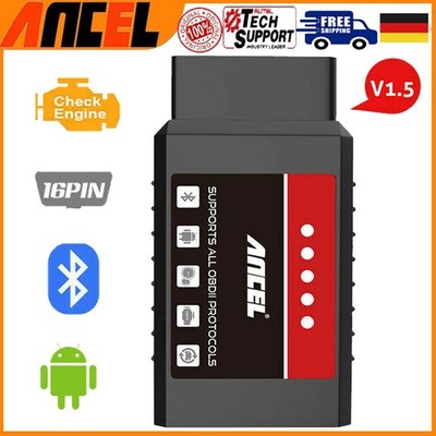 ANCEL ELM327 Bluetooth OBD2 Diagnosescanner für Android   Fehlercodeleser