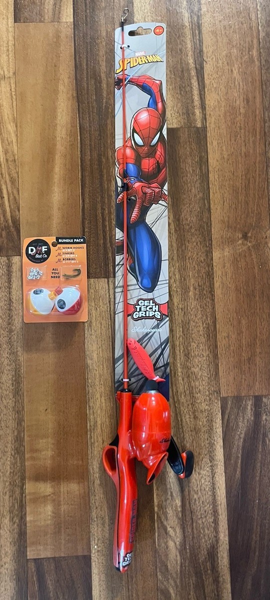 Shakespeare Spiderman Youth 4+ Marvel SKP-240 SPMANKIT-A-vert Fishing Pole  | eBay