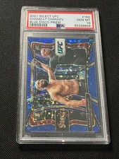 2021 Select UFC BLUE DISCO PRIZM /99 Khamzat Chimaev Rookie RC #162 PSA 10