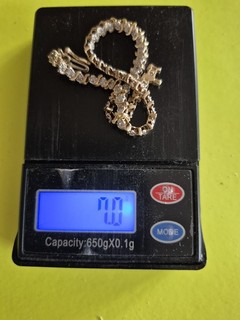 14K YELLOW GOLD S LINK DIAMOND TENNIS BRACELET 7" LONG AS IS SCRAP 7 GRAMS