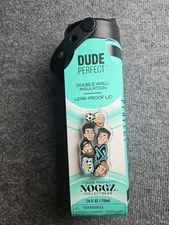 Dude Perfect Water Bottle, Silicone Handle, Double Wall Insulation  NEW (B)