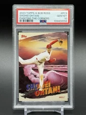 2023 Topps X Bob Ross Joy of Baseball Shohei Ohtani Painting the Corners PSA 10