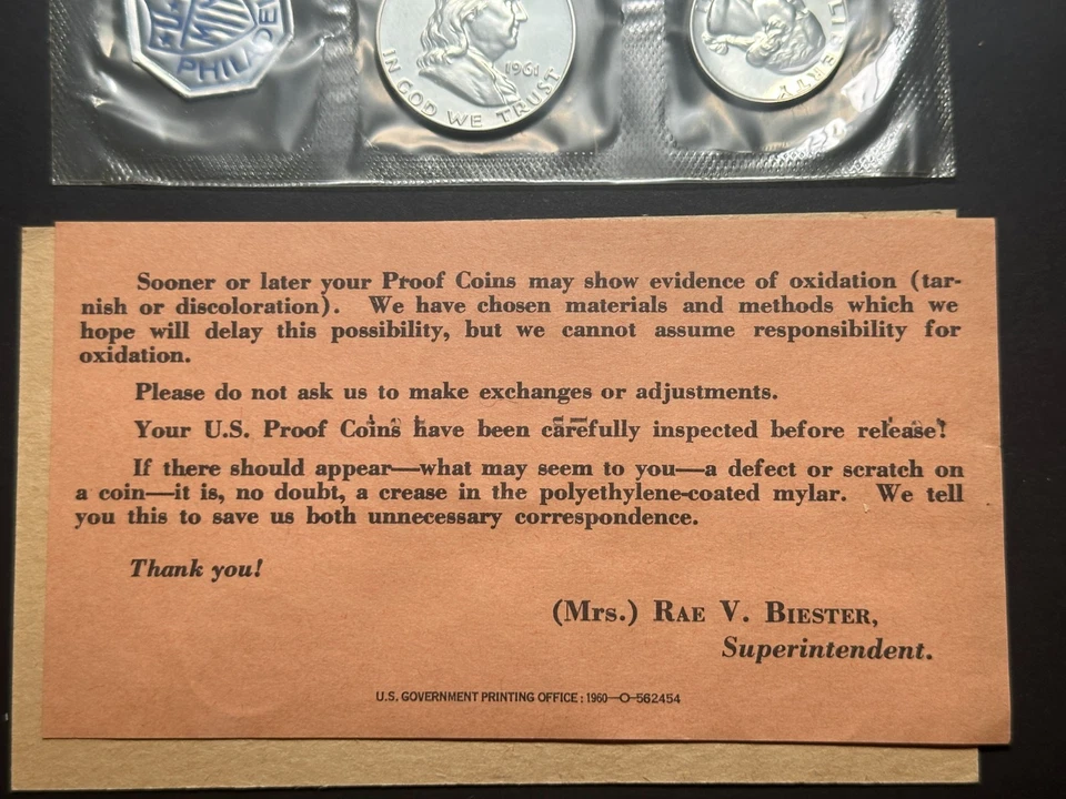 1961-P U.S. Mint Proof Set - Image 3 of 3