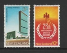 New Zealand 1970 United Nations SG 938-939 MNH