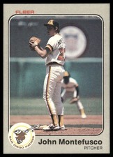 1983 Fleer #367 John Montefusco