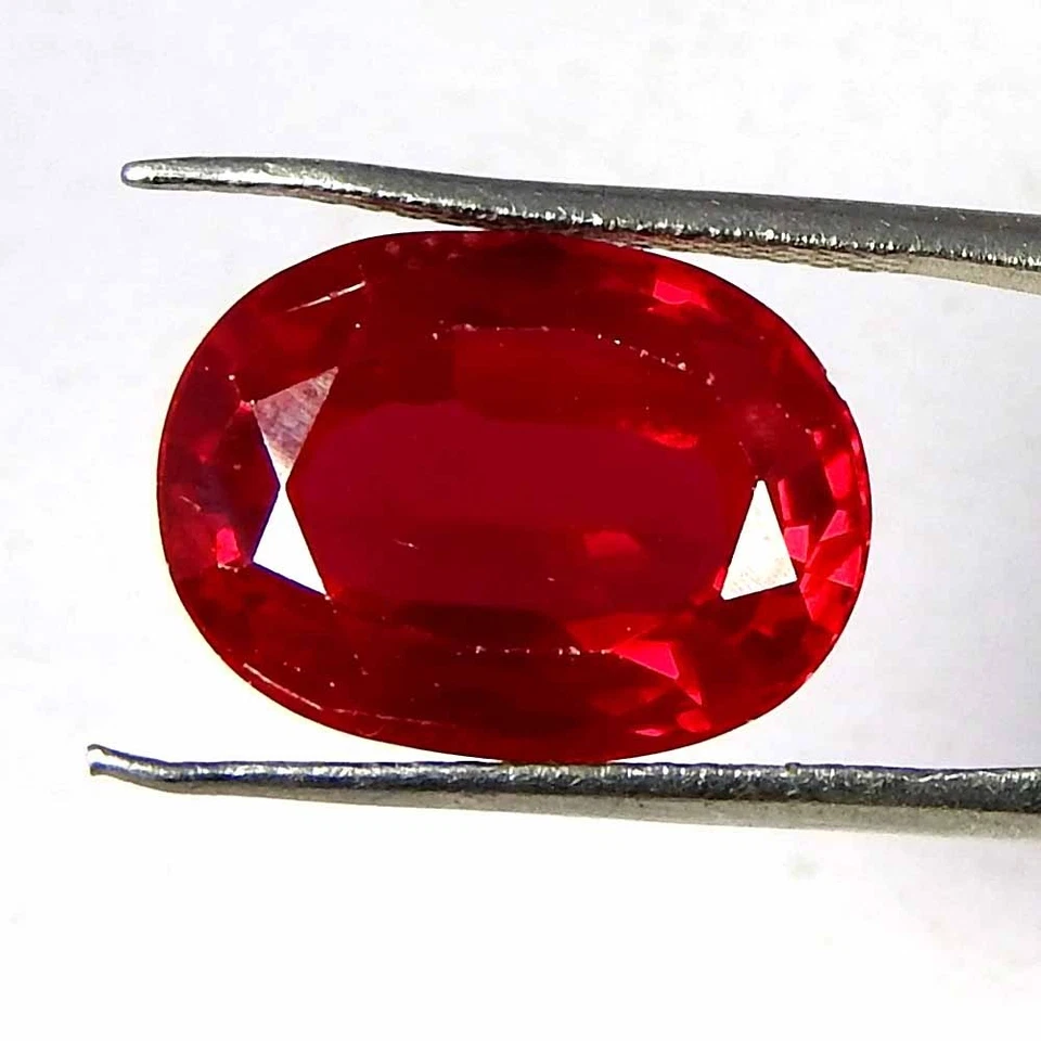 9.55CtsNatural 14x10x6 Imitation Ruby Oval Cut Cabochon Loose Gemstones - Image 2 of 3