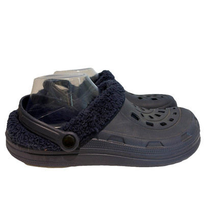 Esmara Fleece Lined Clogs Shoes Slippers Women's Size 8.5/9.5 Navy Comfort