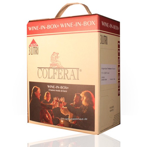 (1L=EUR5.63) Colferai Azienda Vinicola BIB(3L) Trebbiano Rubicone IGT 3.00 Lite-image