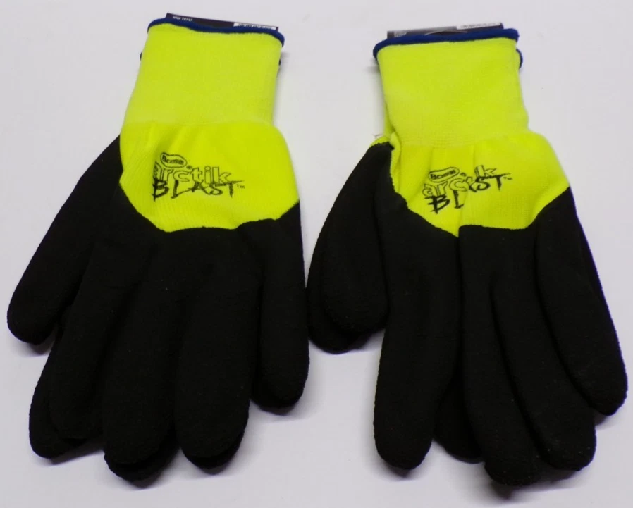 Lote de 2 pares de guantes Boss Arctik Blast 7845X verde fluorescente X-grande Foto 2 de 4