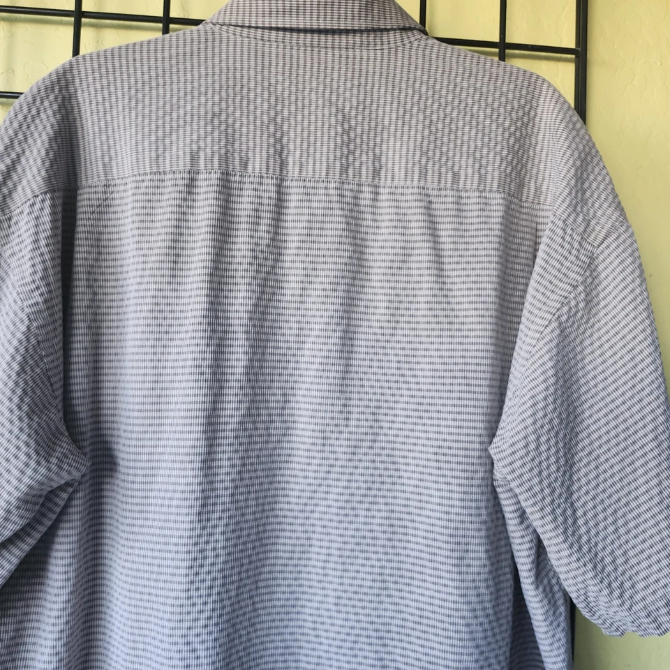 Camisa de vestir informal de manga corta Andrew Fezza New York para hombre - talla XXL Foto 4 de 4