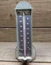 Vintage Industrial Johnson Service Co. Industrial Thermometer Stream Punk