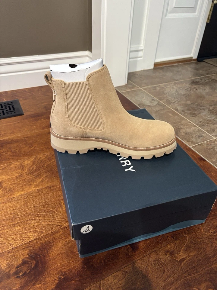 Botas Chelsea Sperry de gamuza tostada clara Mountain-sider Foto 3 de 4