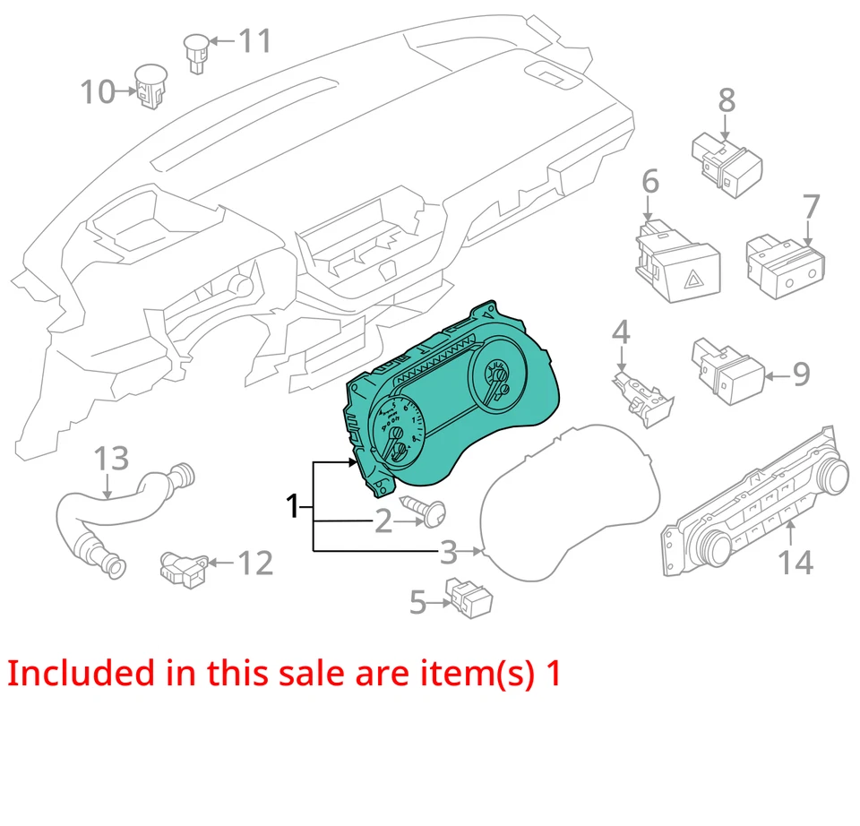 2024 Nissan Altima Speedometer Instrument Cluster Gauges 248109hf0a VC8S4 - Image 3 of 4