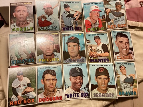 Lot (109) 1967 Topps Baseball Starter Set - Most EX to NM - All Cards Pictured - Picture 7 of 9