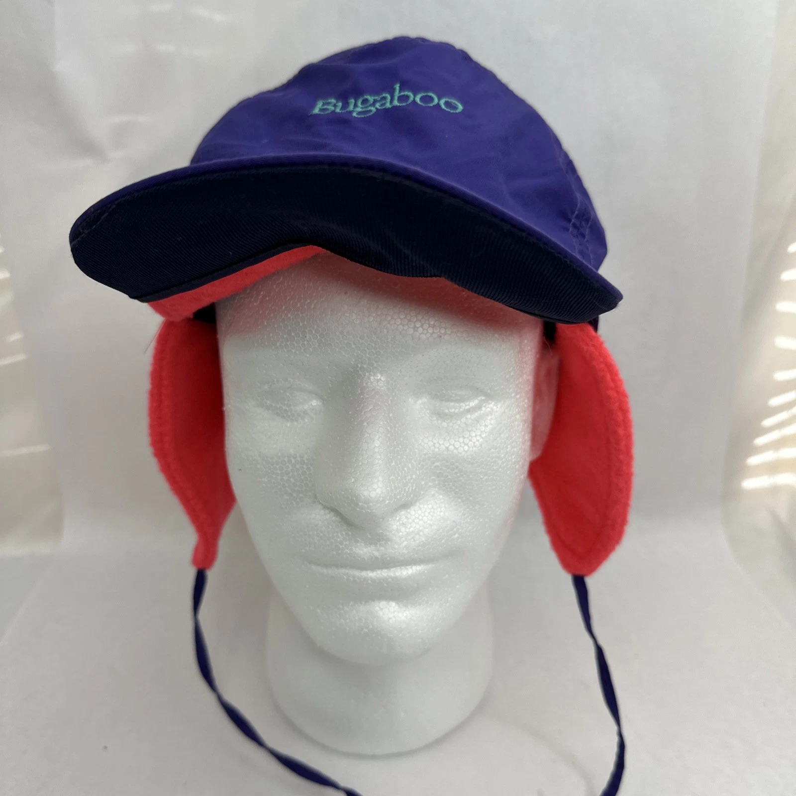 Columbia Bugaboo Fleece Interchange Waterproof Purple Vintage 5 Panel Hat L