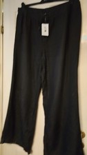 BNWT H&M Divided pull on black jeans size XL