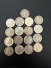american dimes pre 1964 (silver) lot of 17