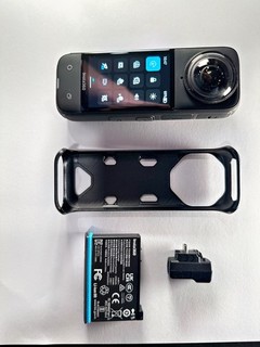 Insta360 X4 with extra batteries mic adapter and selfie sticks