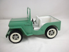 Vintage 1960's Mint Green Tonka Pressed Steel JEEP- New Paint/Tires/Wheels