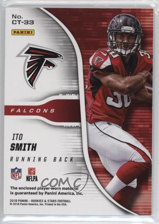 2018 Panini Rookies & Stars Cross Training Relics /99 Ito Smith #CT-33 RC - Image 2 of 2