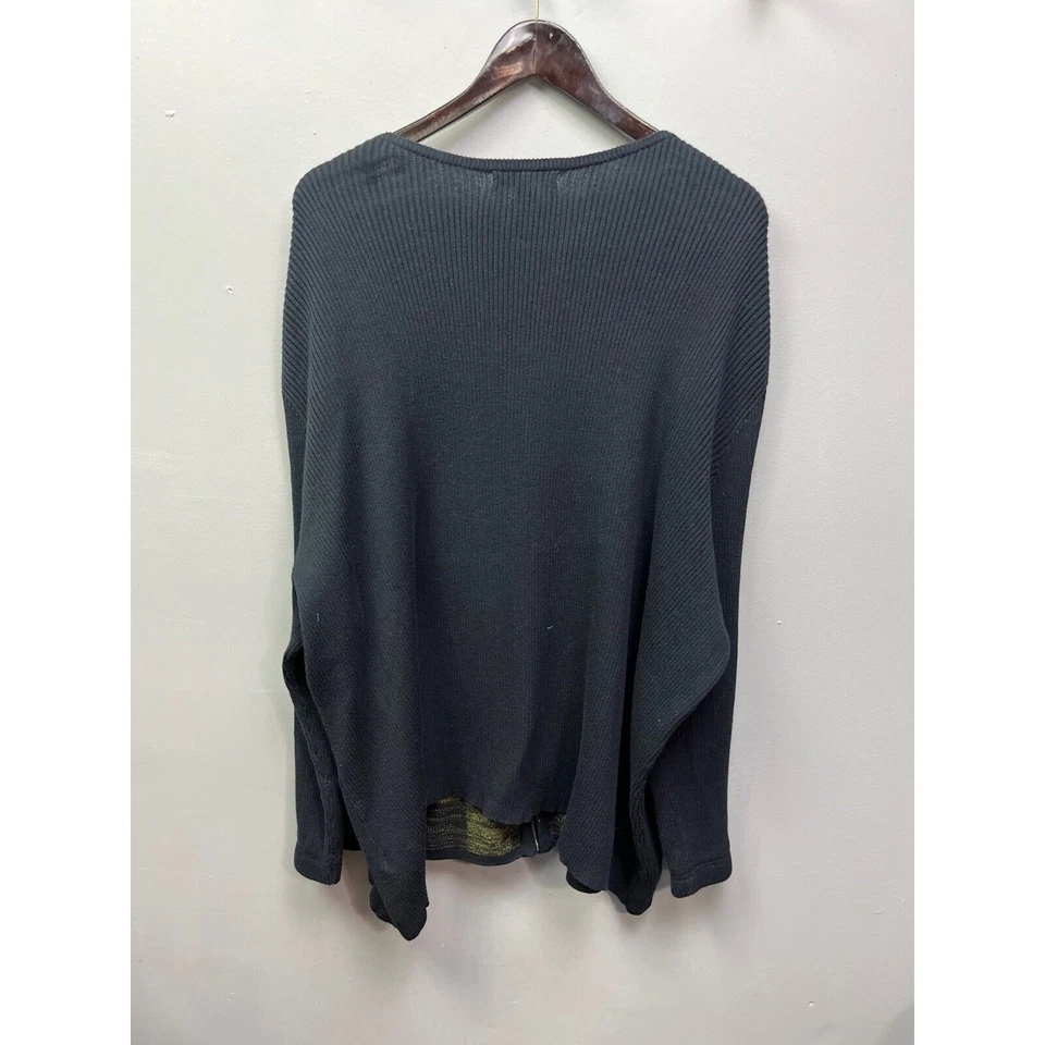 Женский свитер Jessica London большого размера 26/28 зеленый/черный клетчатый на молнии спереди - Изображение 2 из 4