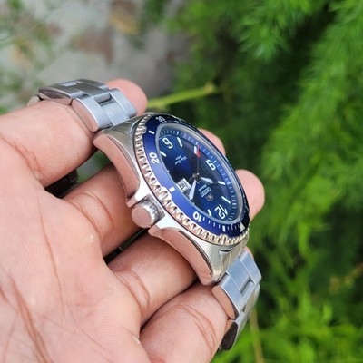 Orient Automatic AA02-C1-A Day/Date Vintage Blue Dial Men's Diver