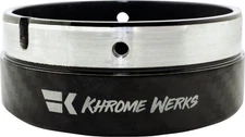 KHROME WERKS 200881p Exhaust End Cap - Billet Cut Tip - Carbon - 4-1/2"